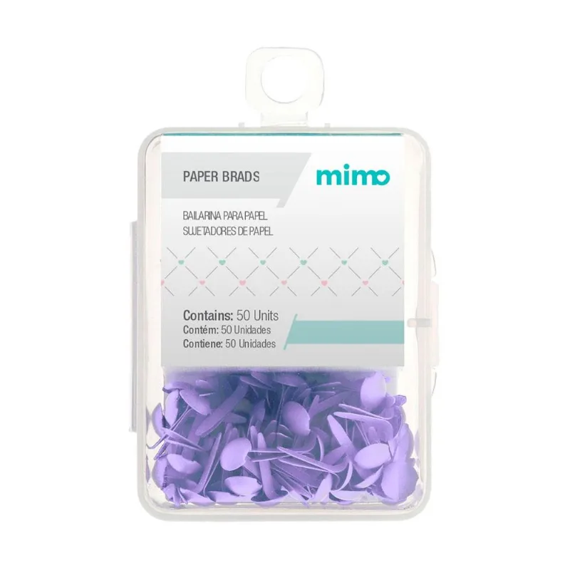 Bailarina Para Papel - 6,5 Mm - Lilás - Mimo - 50 Unids