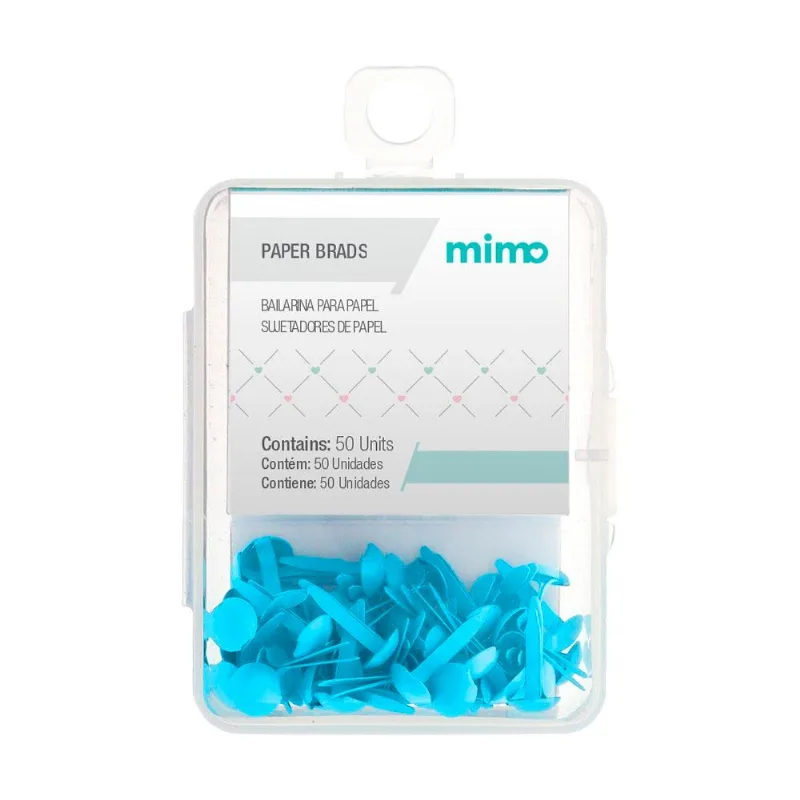 Bailarina Para Papel - 6,5 Mm - Azul Água - Mimo - 50 Unids