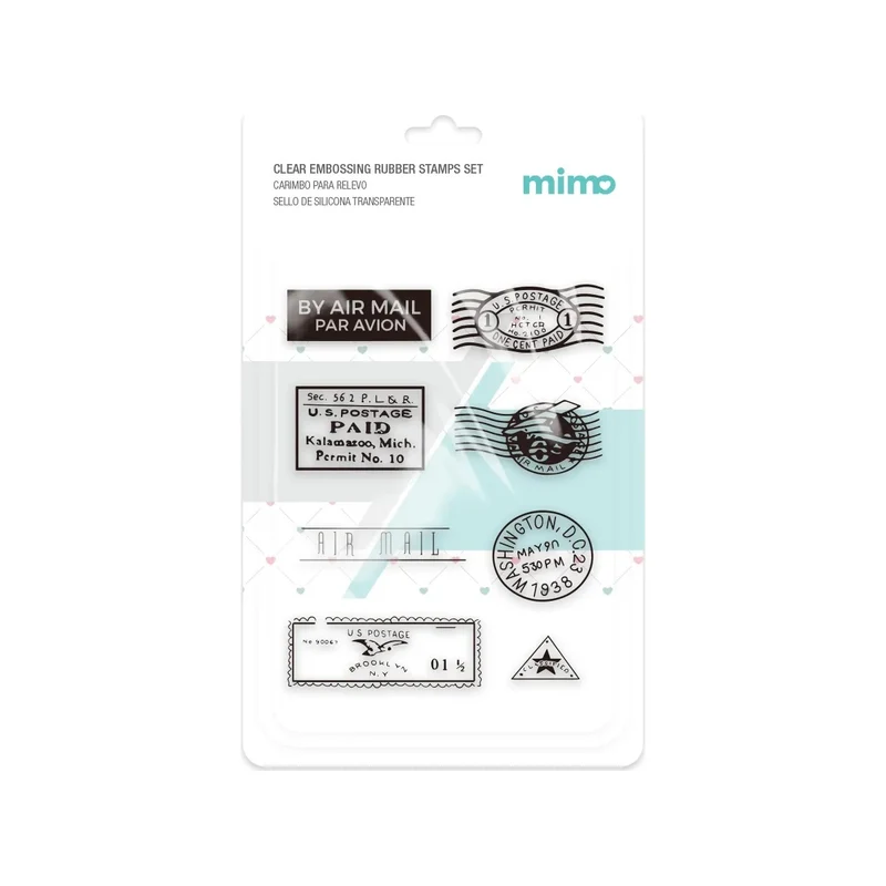 Carimbo de Silicone 16x11cm para Scrapbook, Cartões e Papelaria Criativa - Mimo SELOS DE CARTAS - Mimo