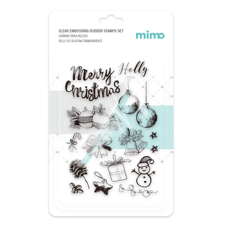 Carimbo Para Relevo - Natal - Mimo - 11 X 16 Cm