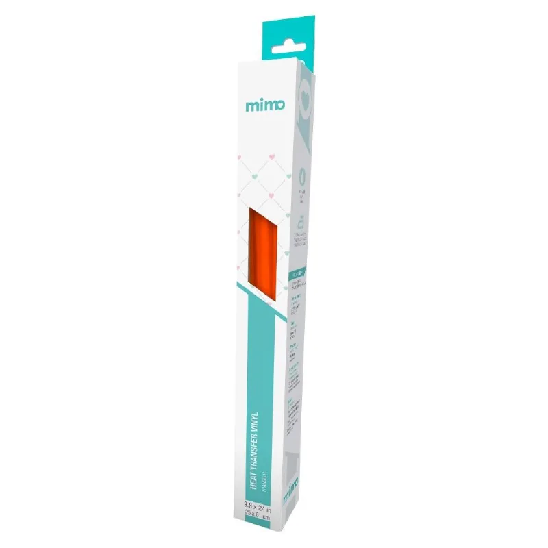 Transfer Laranja Neon - Mimo - 25 X 61 Cm- 1 Unid