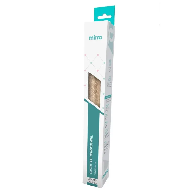 Transfer Glitter - Champagne - Mimo - 25 X 61 Cm- 1 Unid