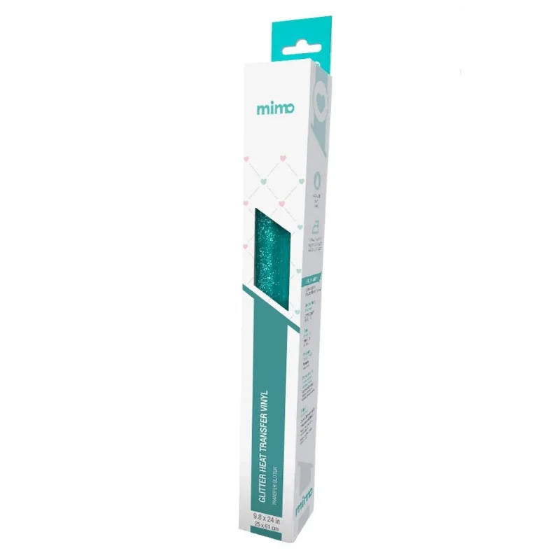 Transfer Glitter - Verde Menta - Mimo - 25 X 61 Cm- 1 Unid
