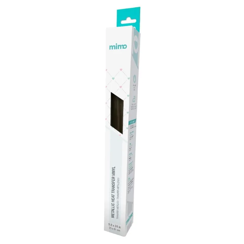 Transfer Metálico - Preto Absoluto - Mimo - 25 X 61 Cm- 1 Unid