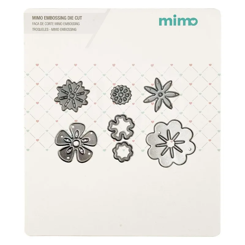 Faca De Corte Mimo Embossing - Flores Variadas - 7 Pç