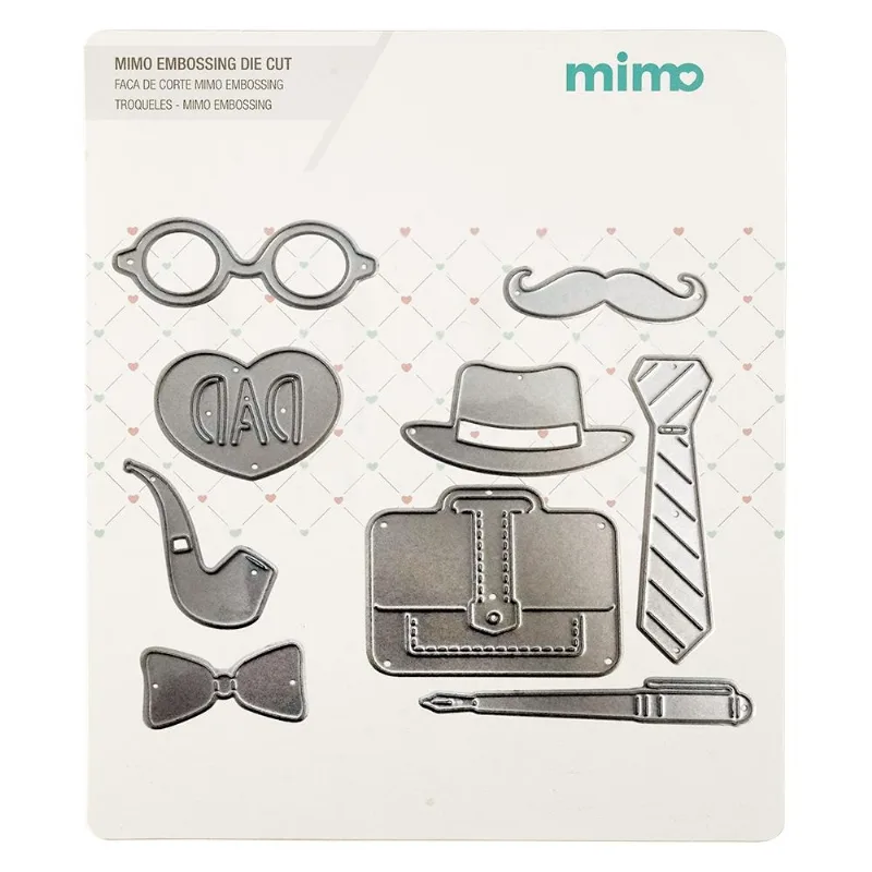Faca De Corte Mimo Embossing - Dia Dos Pais - 9 Pç