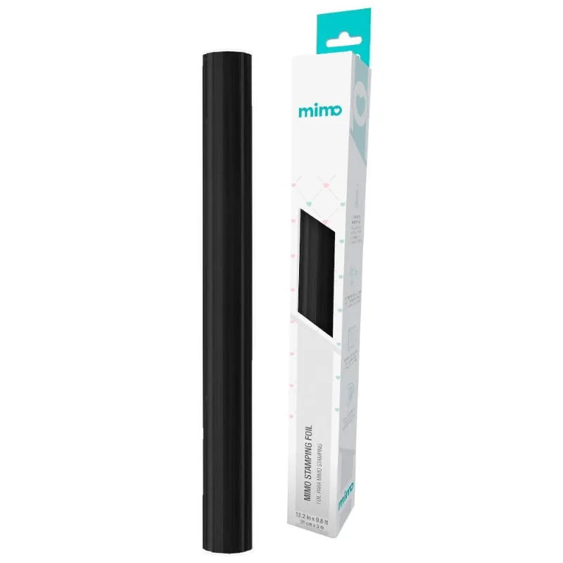 Foil Preto Gloss Mimo - 37 Cm X 3 M