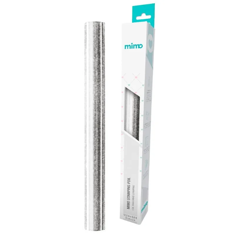 Foil Glitter Prata Mimo - 39 Cm X 3 M