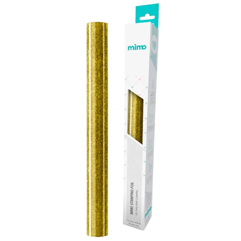 Foil Glitter Ouro Mimo - 40 Cm X 3 M