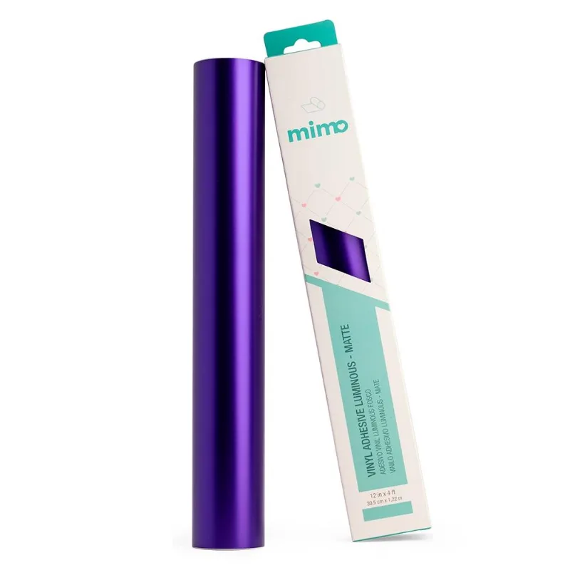 Adesivo Vinil Luminous Fosco - Roxo Mirtilo - Mimo - 30,5 Cm X 1,22 M - 1 Unid