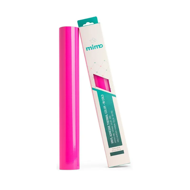Adesivo Vinil Color Change In Cold - Rosa Para Mirtilo -mimo - 30,5 X 61 Cm - 1 Unid