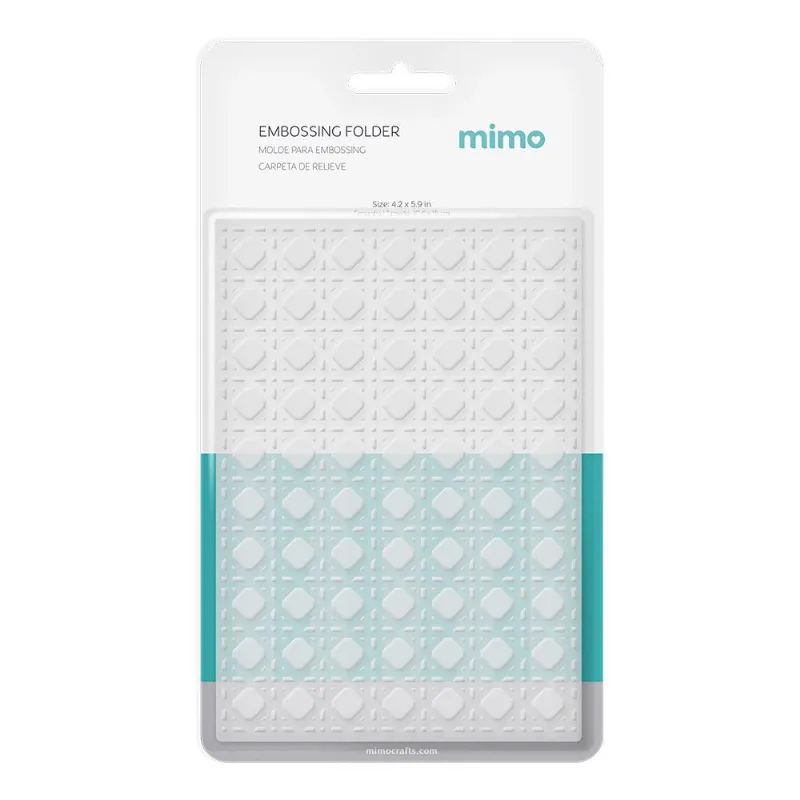 Molde Para Embossing Palhinha Indiana - Mimo - 10,6 X 15 Cm