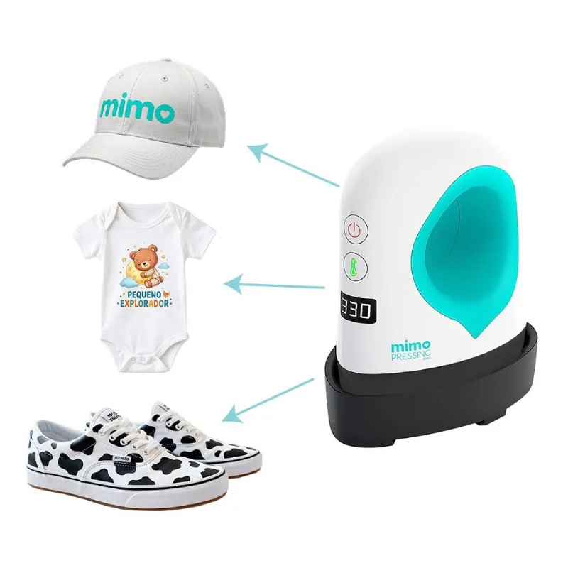 Mimo Pressing Mini 110v Prensa Térmica Ideal Para Estampar E Sublimar Peças Menores Compacta, Leve E Potente Potência De 100w E Temperatura De At? Mimo Pressing Mini 110v Prensa Térmica Ideal Para Estampar E Sublimar Peças Menores Compacta, Leve E Potente Potência De 100w E Temperatura De Até