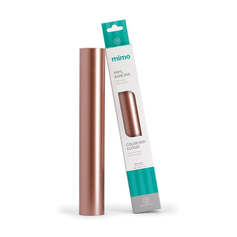 Adesivo Vinil Color Pop Brilho - Ouro Rose - Mimo - 30,5 Cm X 1,22 M - 1 Und
