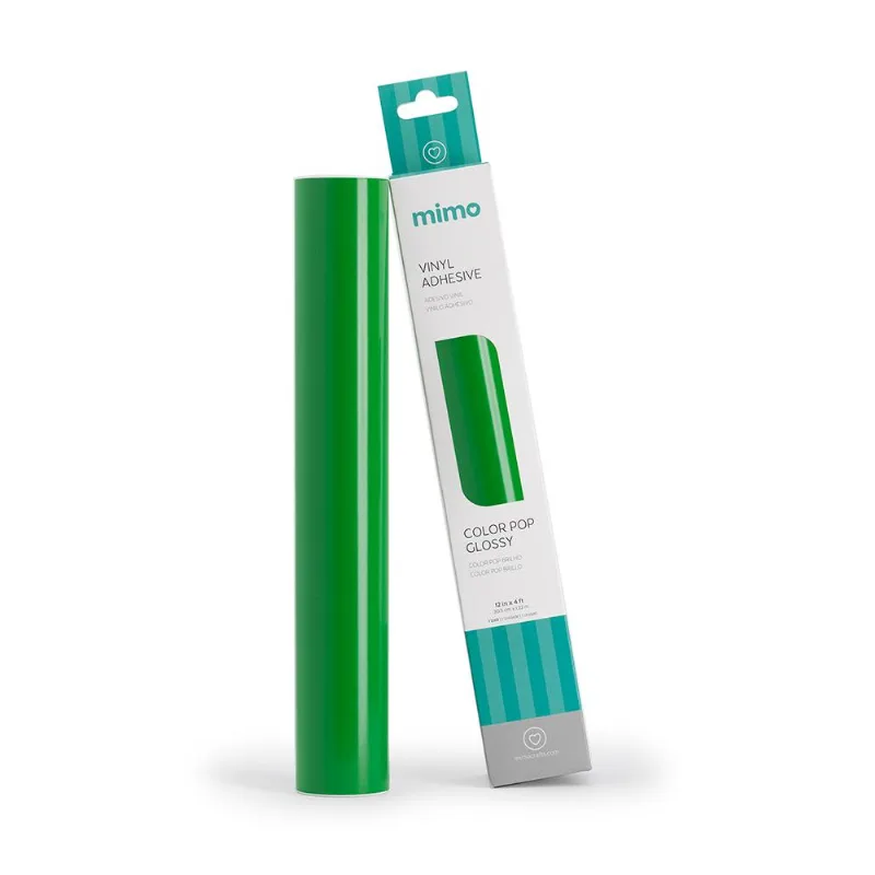Adesivo Vinil Color Pop Brilho - Verde Nature - Mimo - 30,5 Cm X 1,22 M - 1 Und