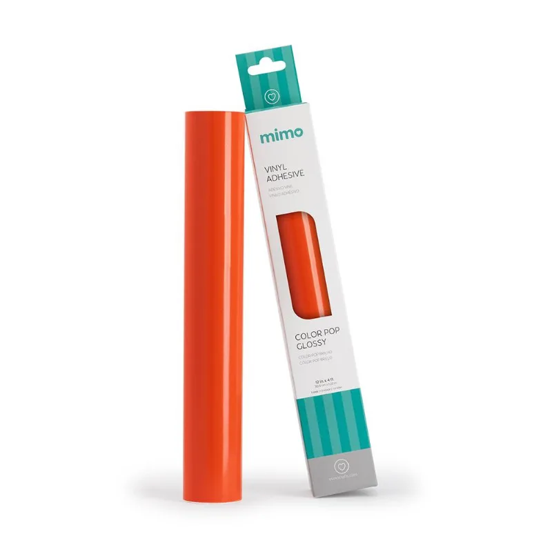 Adesivo Vinil Color Pop Brilho - Vermelho Tomate - Mimo - 30,5 Cm X 1,22 M - 1 Und