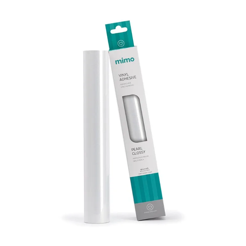 Adesivo Vinil Perolizado Brilho - Prata - Mimo - 30,5 Cm X 1,22 M