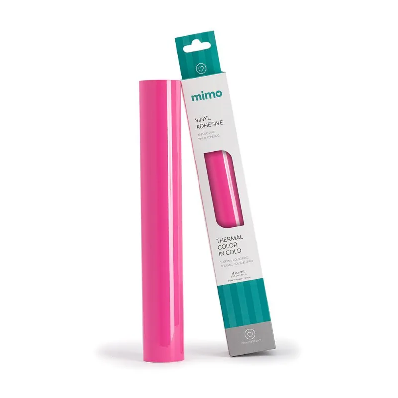 Adesivo Vinil Thermal Color - Frio - Rosa Para Azul - Mimo - 30,5 Cm X 61 Cm