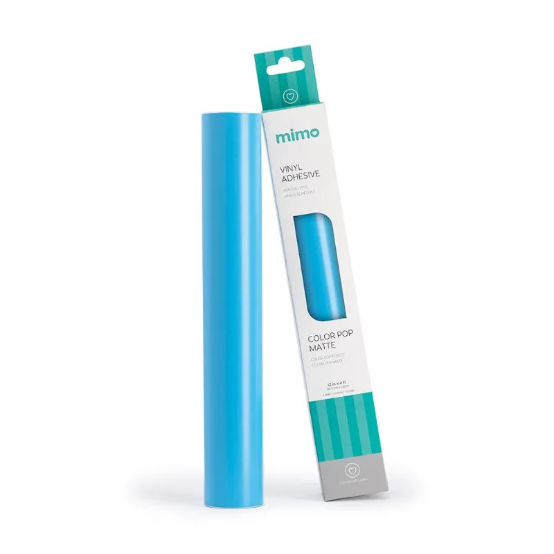 Adesivo Vinil Color Pop Fosco - Azul Céu - Mimo - 30,5 Cm X 1,22 M - 1 Und