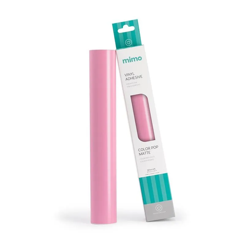 Adesivo Vinil Color Pop Fosco - Rosa Chiclete - Mimo - 30,5 Cm X 1,22 M - 1 Und