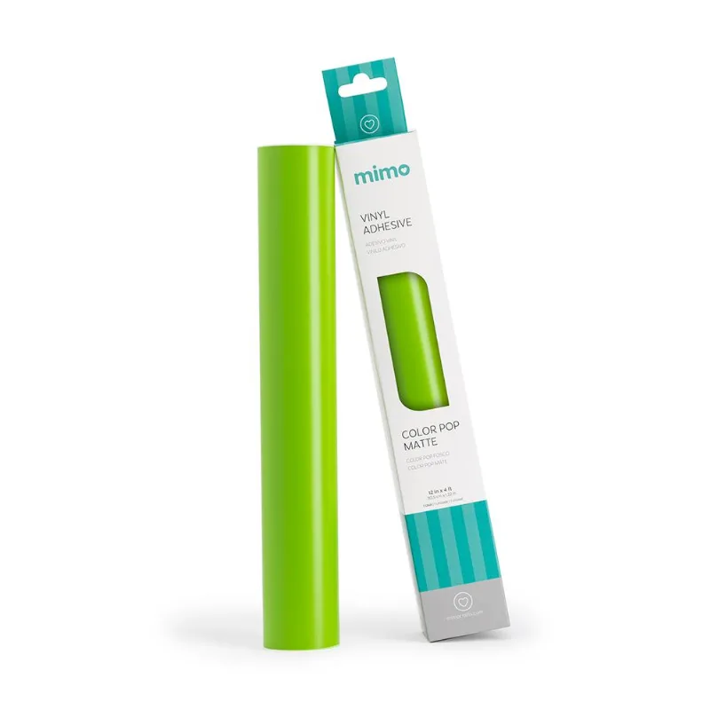 Adesivo Vinil Color Pop Fosco - Verde Salada - Mimo - 30,5 Cm X 1,22 M - 1 Und