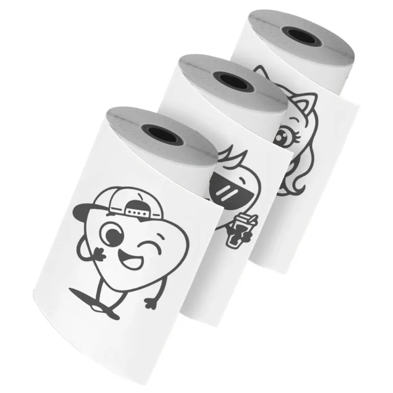 Adesivo Para Impressora Térmica Mimo Pop - Paper Branco 3 Rolos 50 Mm X 3,5 M