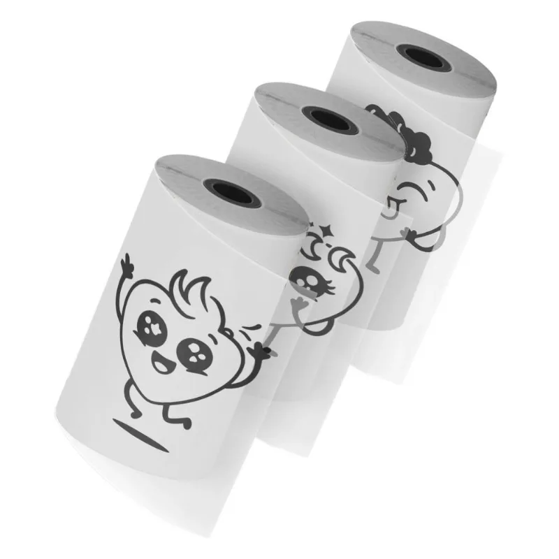 Adesivo Para Impressora Térmica Mimo Pop - Transparente Kit Com 3 Rolos 50 Mm X 3,5 M