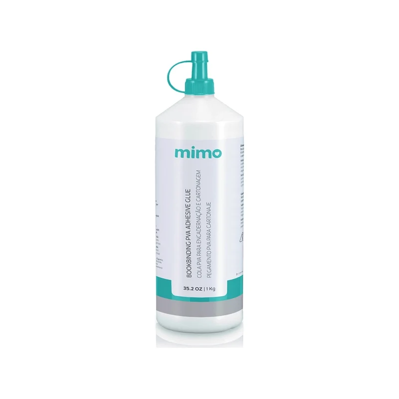 Cola Pva para Encadernação, Cartonagem e Artesanato - Mimo 1KG - Mimo