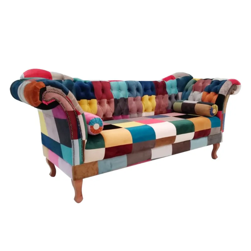 Sofá Diva Patchwork Multicolorido 2,05m