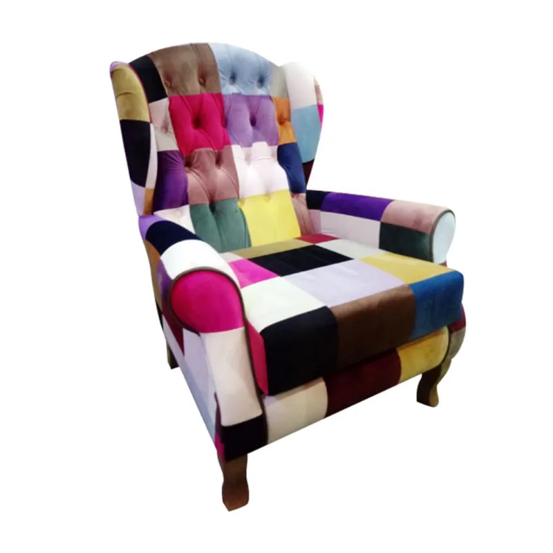 Poltrona Berger Patchwork Multicolorido