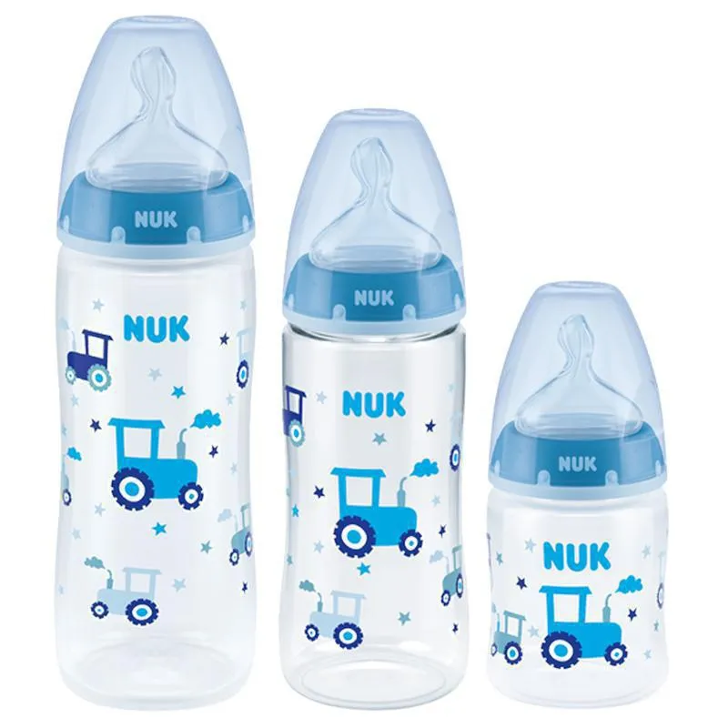Mamadeira Nuk Menino Azul 0+ Mes 150/300/360ml