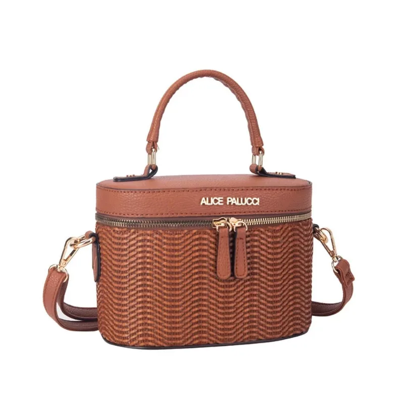 Bolsa Semax Alice Transversal Caramelo