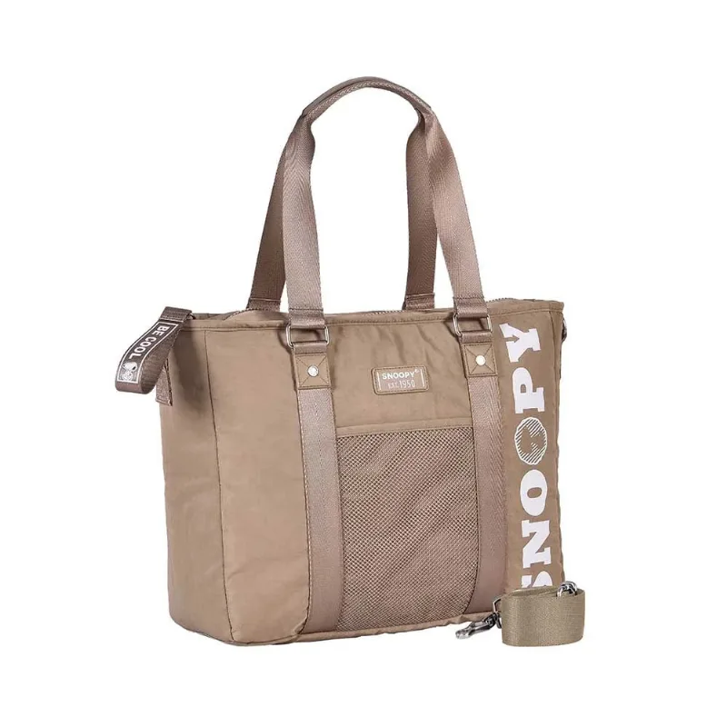 Bolsa Semax Snoopy Tote Bag Taupe