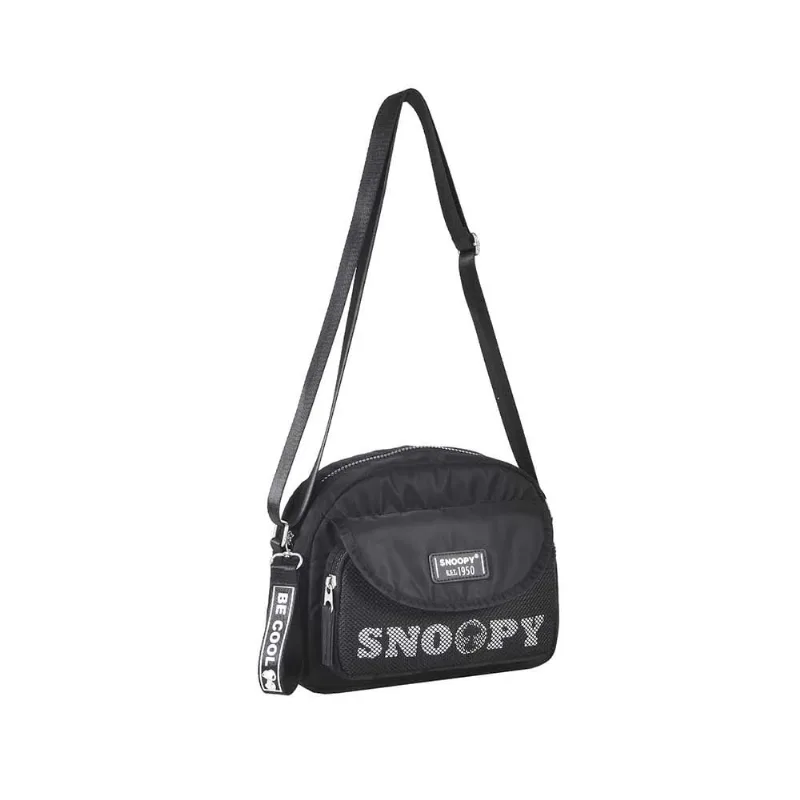 Bolsa Semax Snoopy Transversal H Preta