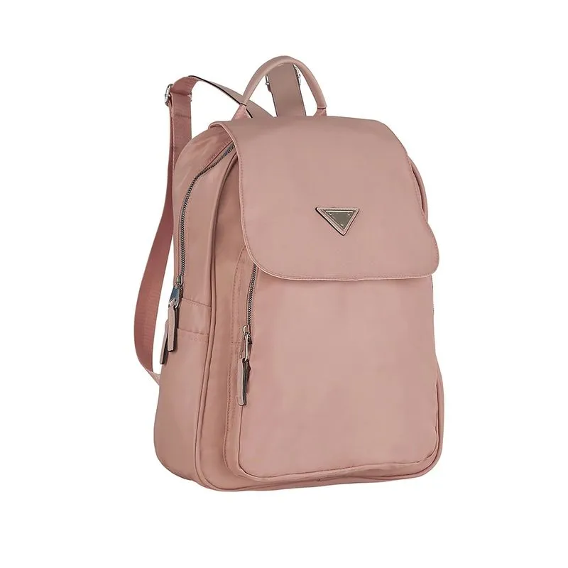 Mochila para Notebook Teen Semax Style Casual Rosé com Tampa