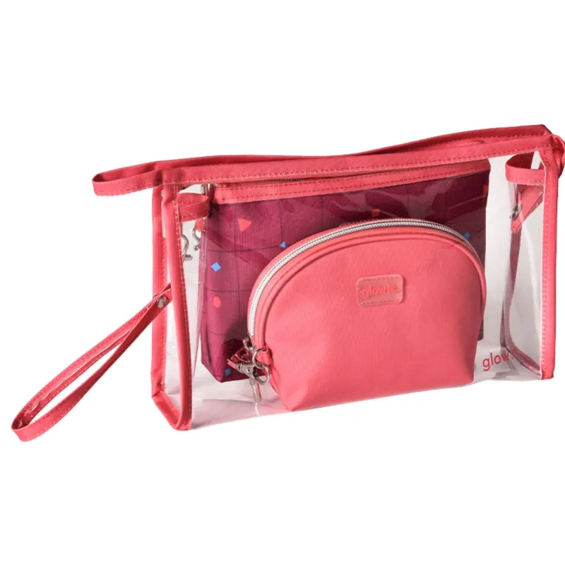 Kit c/ 3 Necessaire - Glow It - Vinho GW2500VN - UP Importação