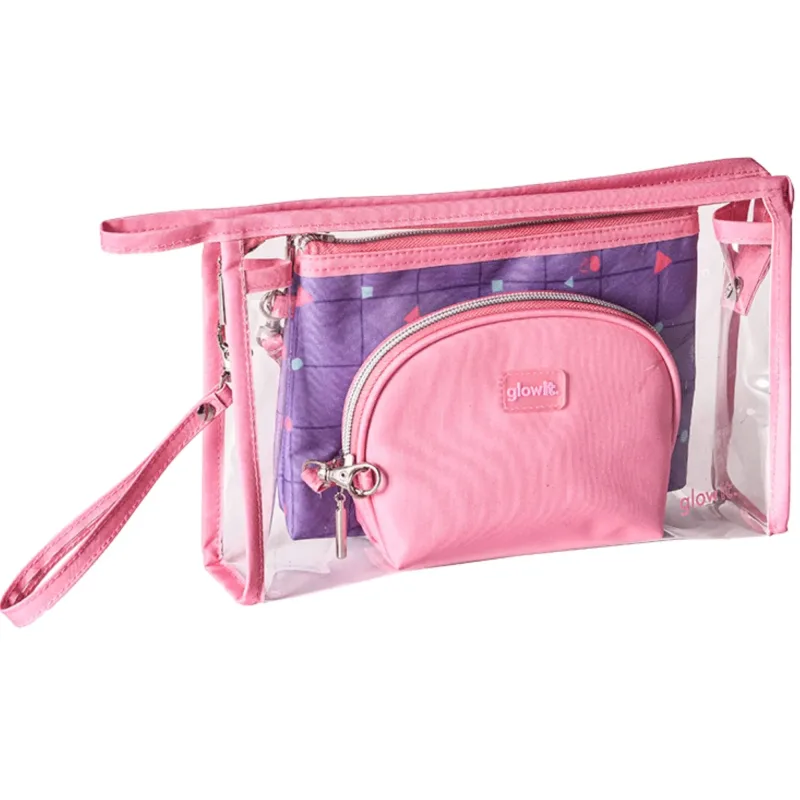 Kit c/ 3 Necessaire - Glow It - Lilás GW2500LL - UP Importação