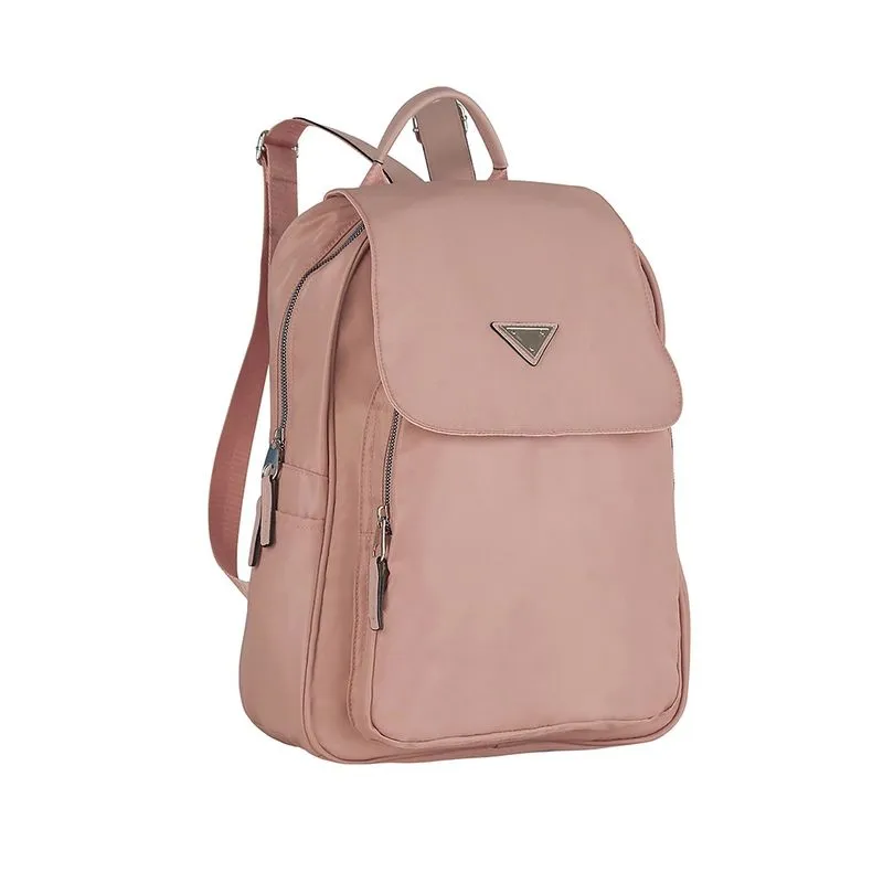 Mochila para Notebook Semax Acetinada Glow It Rosé com Tampa 17"
