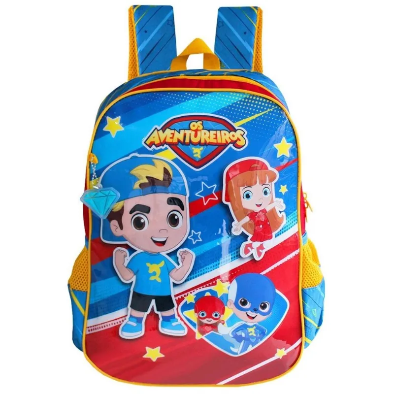 Mochila Escolar Infantil Os Aventureiros AV2792J - Clio Mochila Escolar Infantil Os Aventureiros AV2792J - Clio