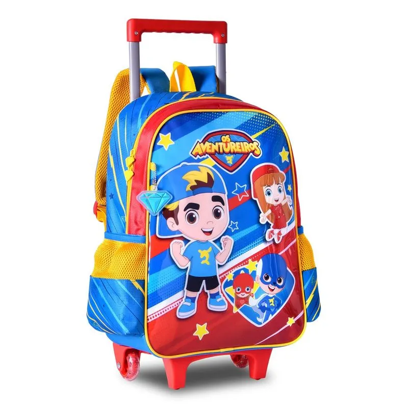 Mochila Com Rodinha Os Aventureiros - Clio