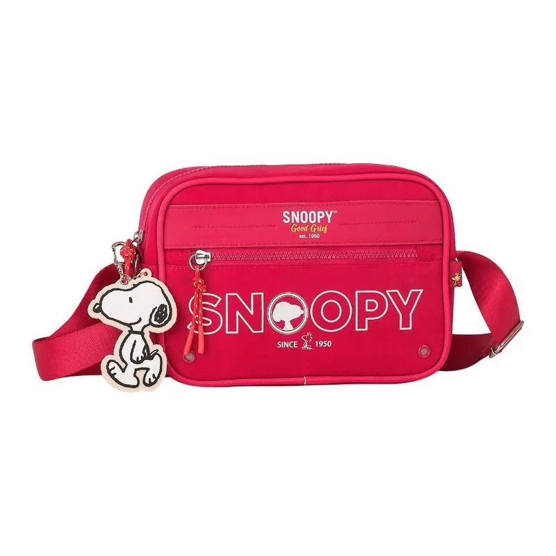 Bolsa Transversal Oficial Snoopy Colors Nylon Sp2847 Pink