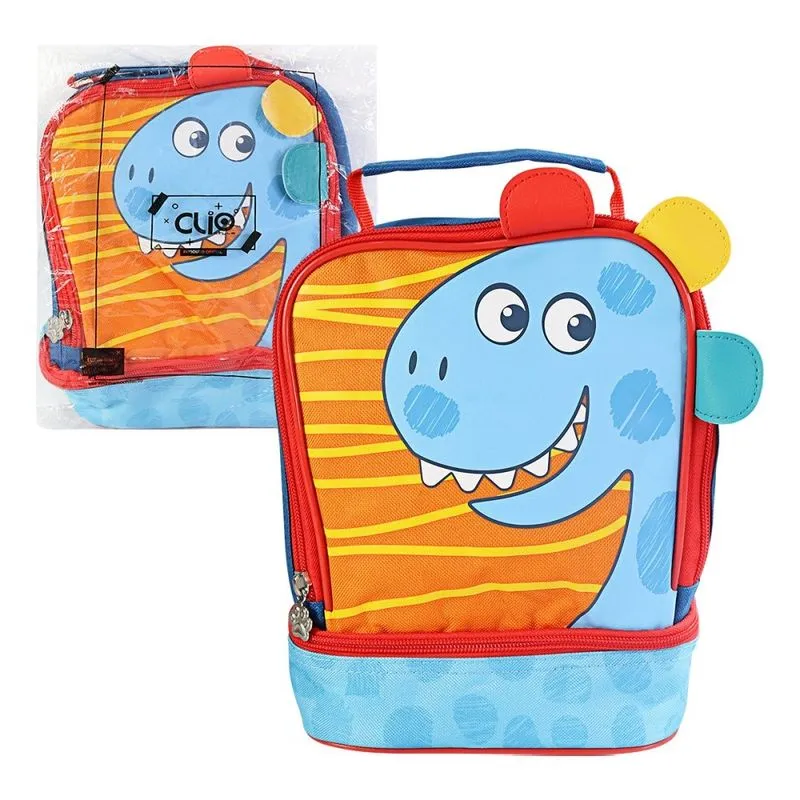 Lancheira Térmica Escolar Infantil Dino Azul Clio Pets