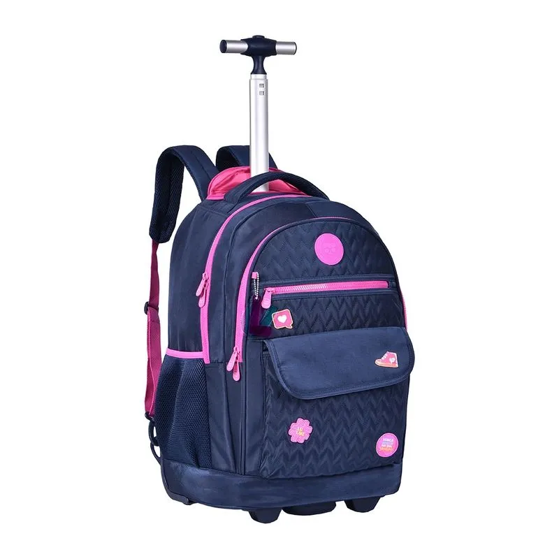 Mochila de Rodinhas Clio em Nylon Luluca - Item Sortido