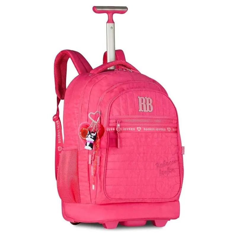 Mochila De Rodinhas Rebecca Bonbon 19" Rosa RB24518 (MP)