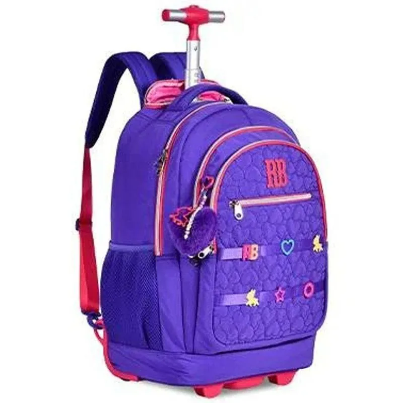 Mochila De Rodinhas Rebecca Bonbon 19" Lilás RB24538 (MP)
