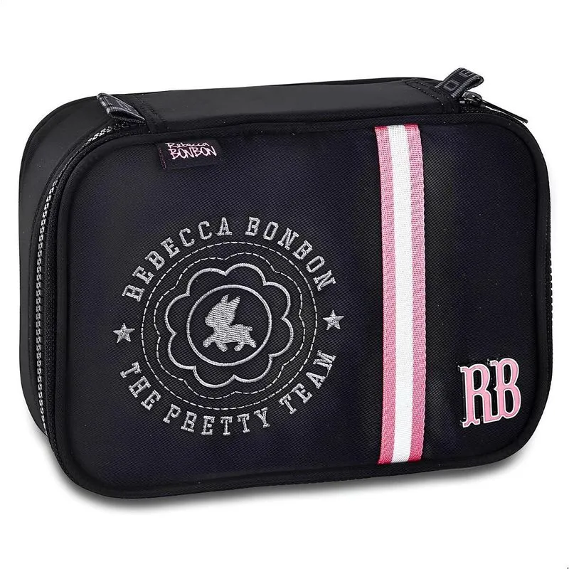 Estojo Box Rebecca Bonbon Pretty Team Preto