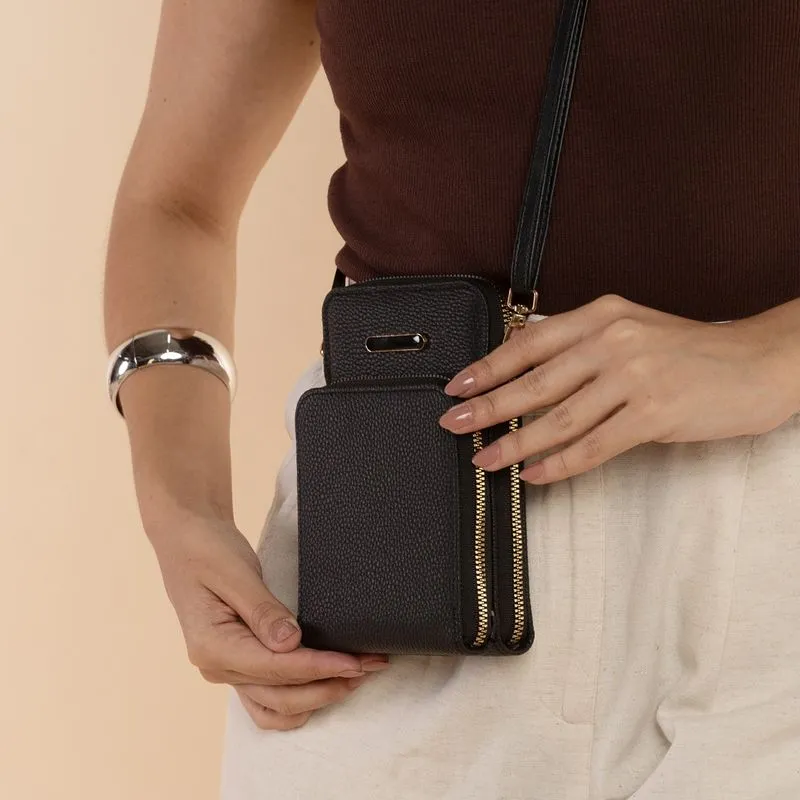 Bolsa Transversal Alice Palucci Feminina Preta UNICO