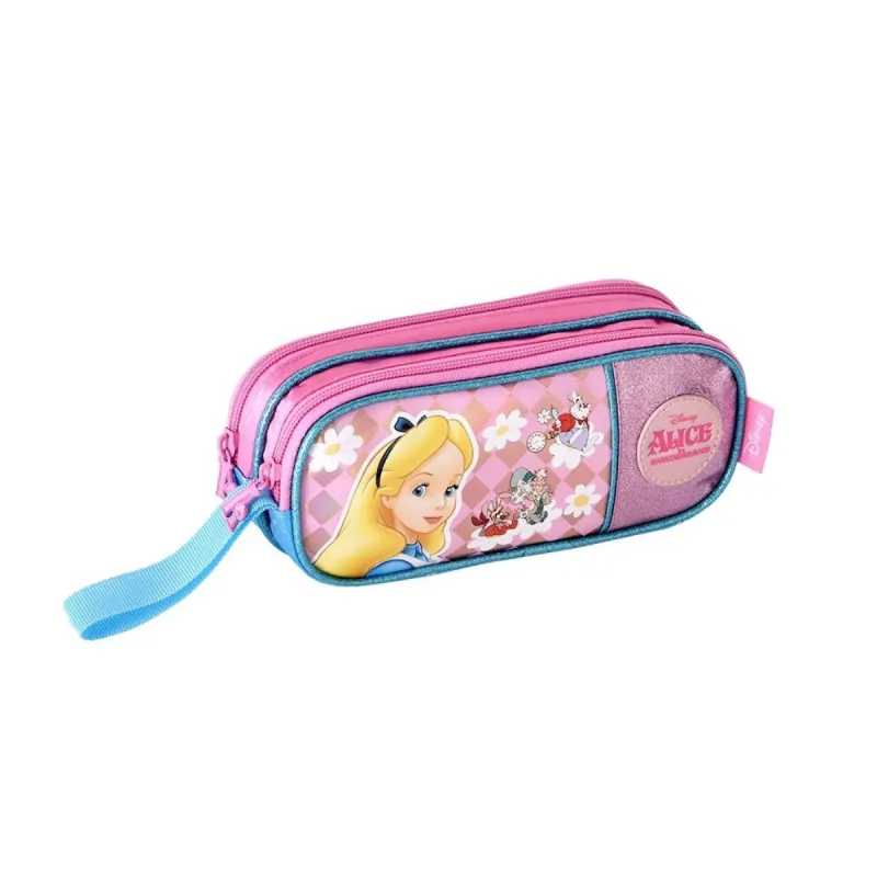 Estojo Duplo Disney Alice 21x9x6cm
