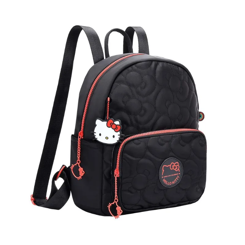 Mini Mochila Puffer Hello Kitty Preto – Semax