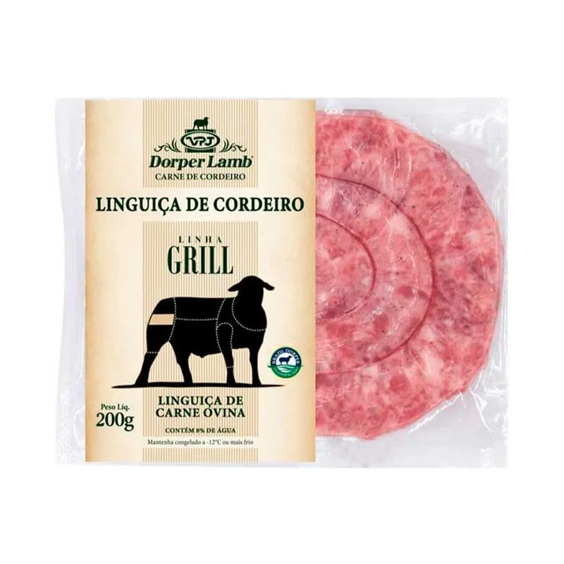 Linguiça de Cordeiro Vpj Dorper Lamb Grill 200g